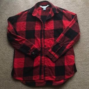 Old Navy Buffalo Plaid Boyfriend Shirt